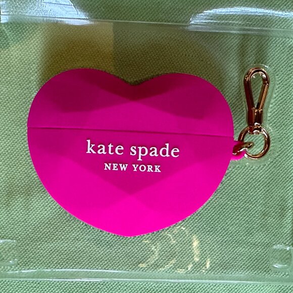 KATE SPADE GALA 3D CANDY HEART AIRPODS PRO CASE:NWT COSMIC PINK - Picture 3 of 10